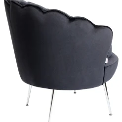 KARE Design Fauteuil Water Lily Chrome Noir