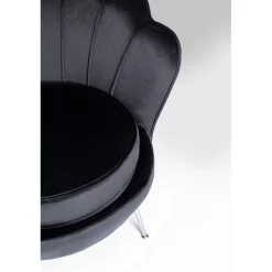 KARE Design Fauteuil Water Lily Chrome Noir
