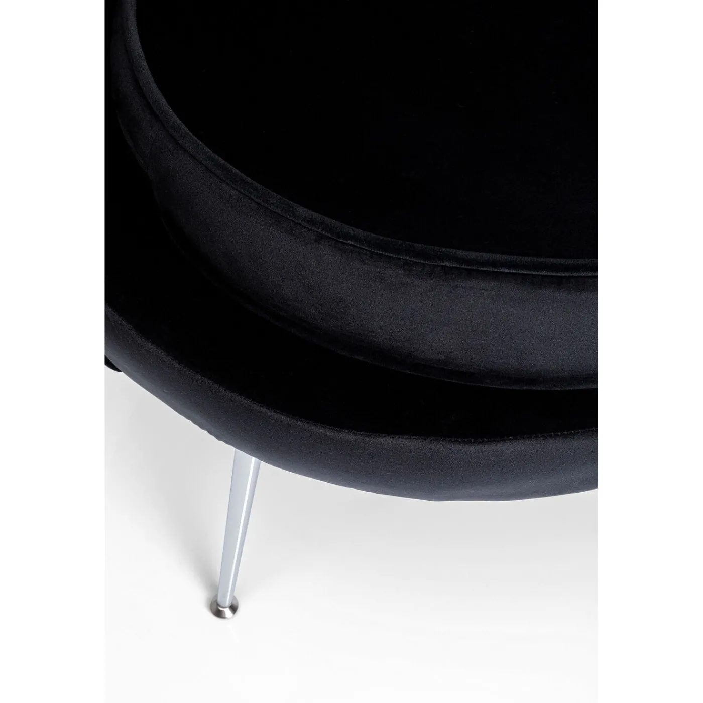 KARE Design Fauteuil Water Lily Chrome Noir