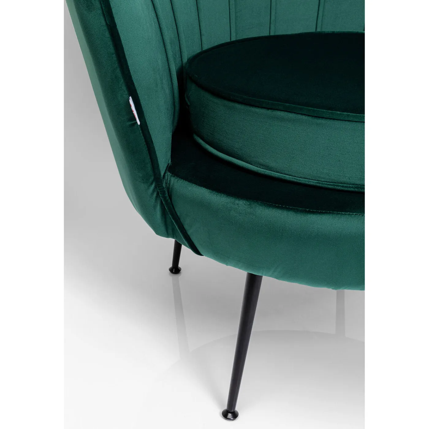 KARE Design Fauteuil Water Lily Noir Vert Fonce