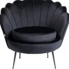 KARE Design Fauteuil Water Lily Noir Noir