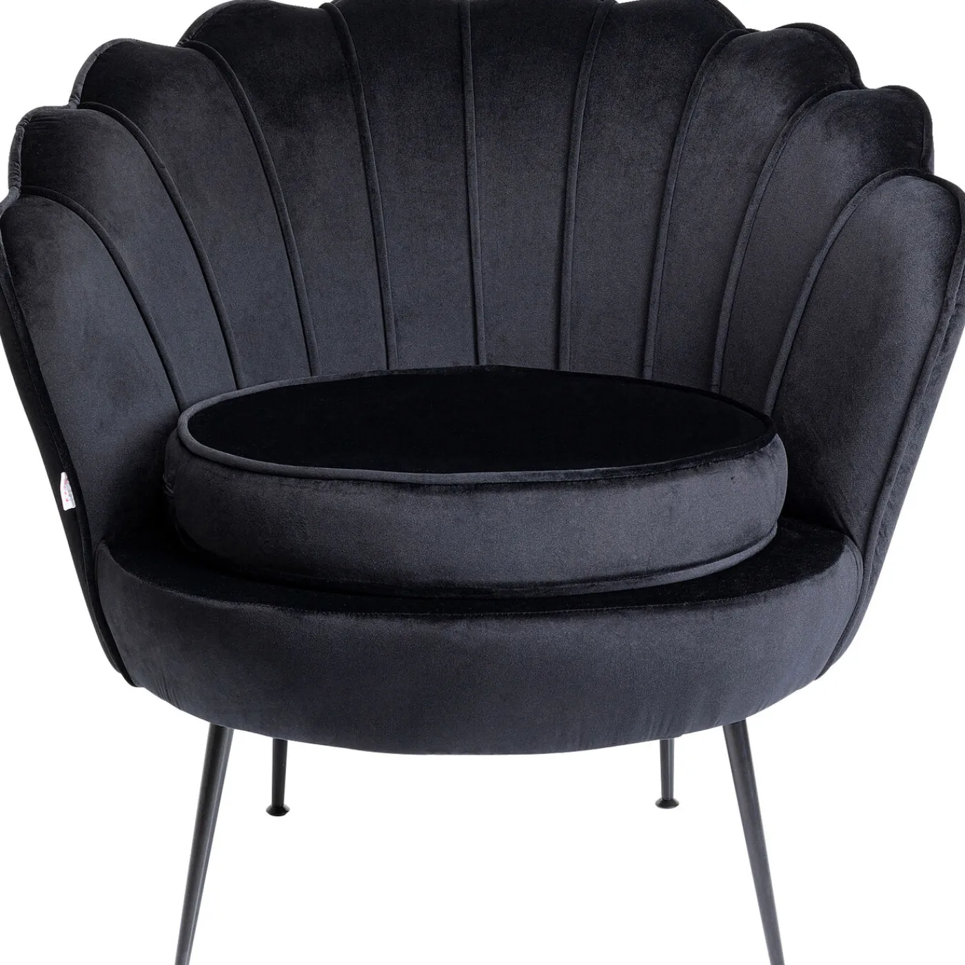 KARE Design Fauteuil Water Lily Noir Noir