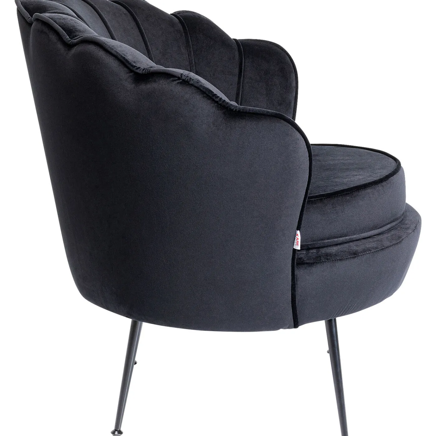 KARE Design Fauteuil Water Lily Noir Noir