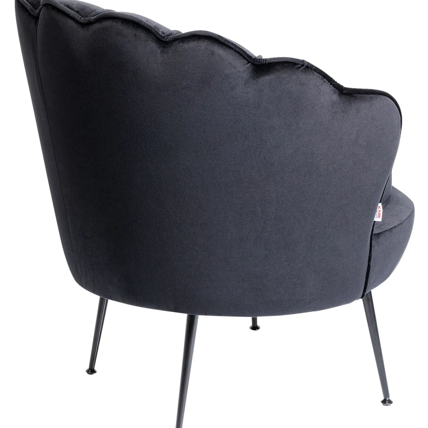 KARE Design Fauteuil Water Lily Noir Noir