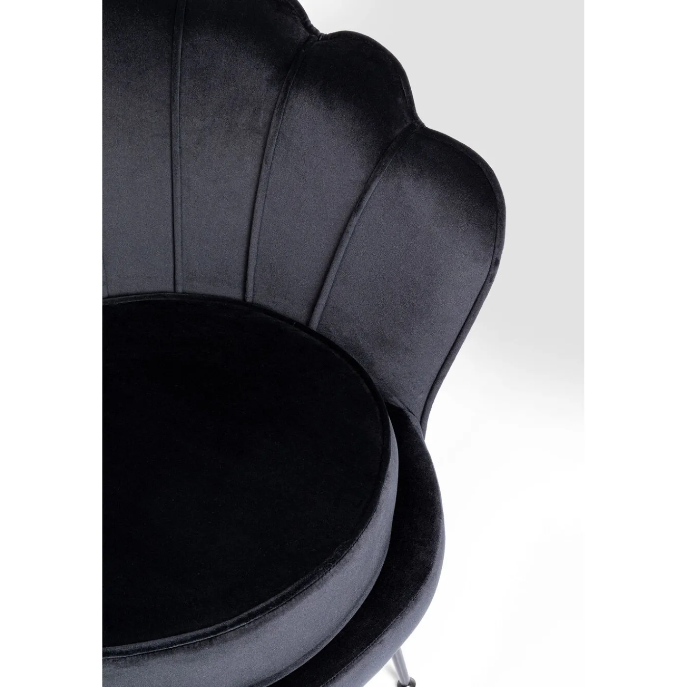 KARE Design Fauteuil Water Lily Noir Noir
