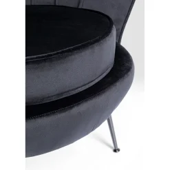 KARE Design Fauteuil Water Lily Noir Noir