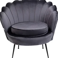 KARE Design Fauteuil Water Lily Noir Gris