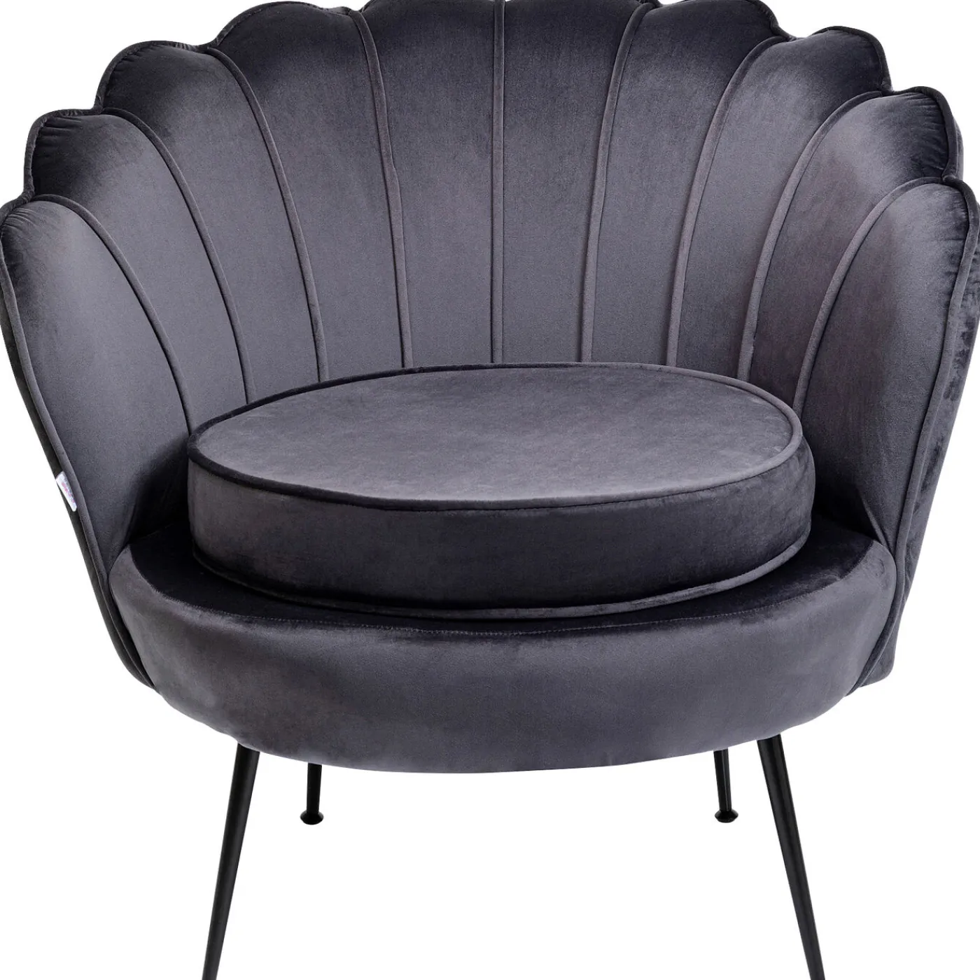 KARE Design Fauteuil Water Lily Noir Gris