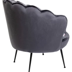 KARE Design Fauteuil Water Lily Noir Gris