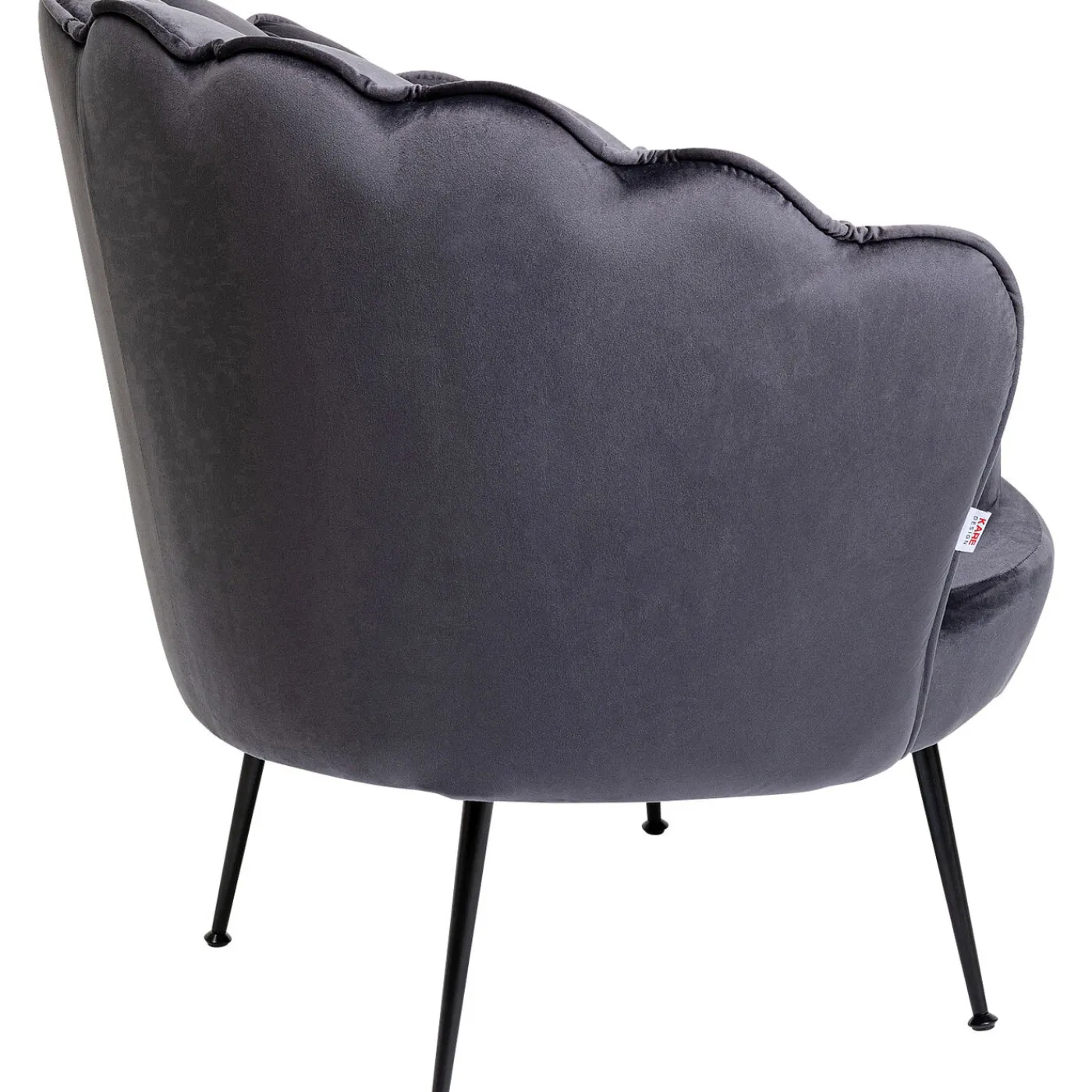 KARE Design Fauteuil Water Lily Noir Gris