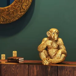 KARE Design Figurine Décorative Baby Ape Dore 53Cm