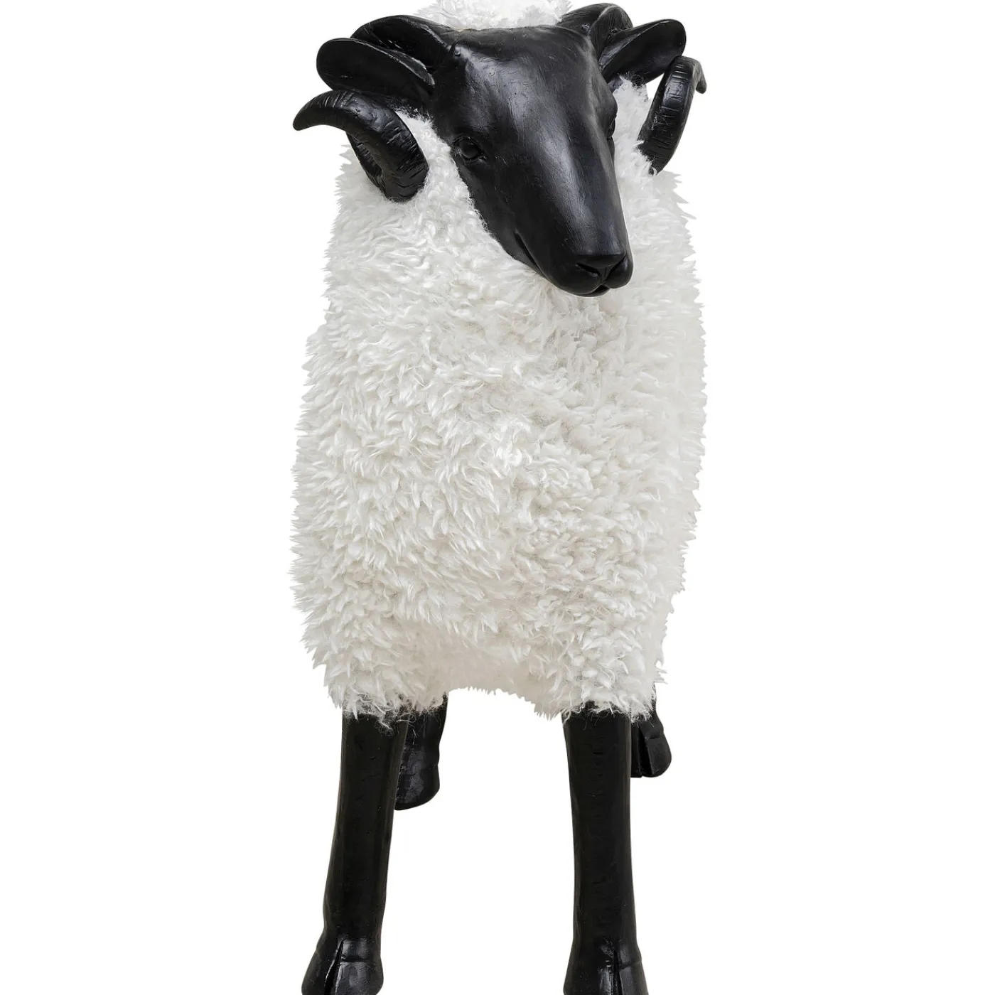 KARE Design Figurine Décorative Bathilde Ram Blanc 78Cm