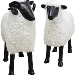 KARE Design Figurine Décorative Bathilde Ram Blanc 78Cm