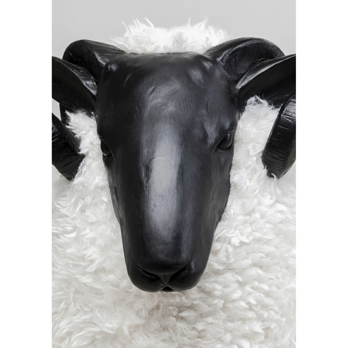 KARE Design Figurine Décorative Bathilde Ram Blanc 78Cm