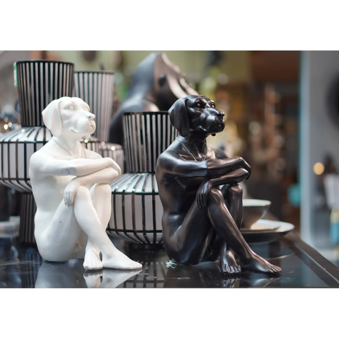 KARE Design Figurine Décorative Gangster Dog Noire