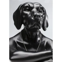 KARE Design Figurine Décorative Gangster Dog Noire