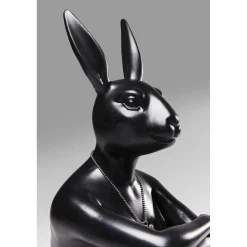 KARE Design Figurine Décorative Gangster Rabbit Noir