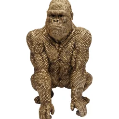 KARE Design Figurine Décorative Gorilla Dore 80Cm