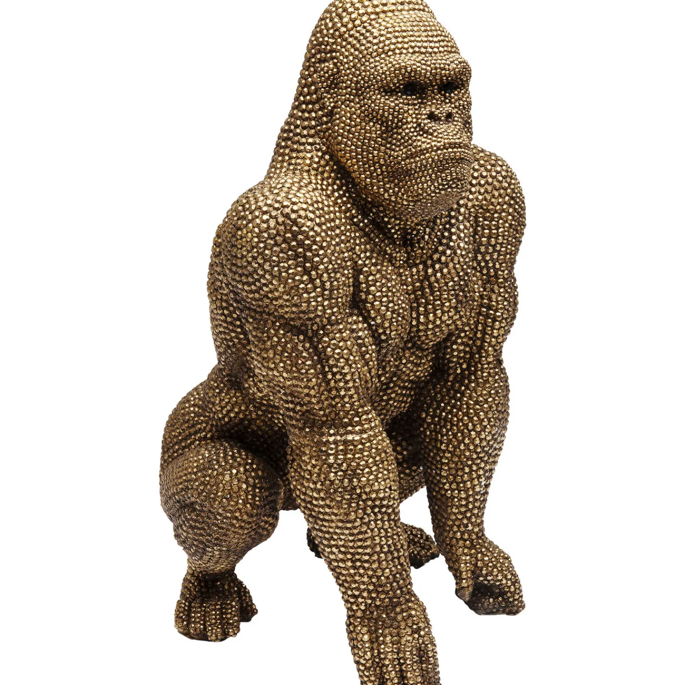 KARE Design Figurine Décorative Gorilla Dore 80Cm