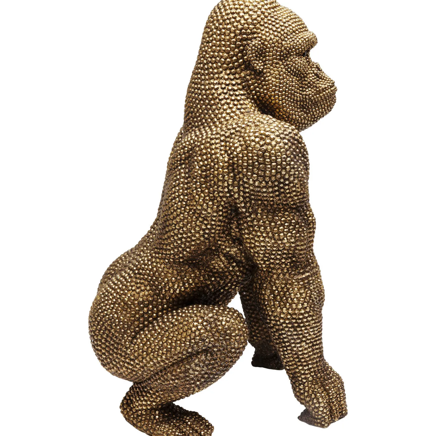 KARE Design Figurine Décorative Gorilla Dore 80Cm