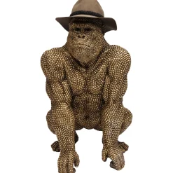 KARE Design Figurine Décorative Gorilla Dore 80Cm