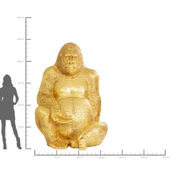 KARE Design Figurine Décorative Gorilla Dore Xxl 249
