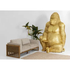 KARE Design Figurine Décorative Gorilla Dore Xxl 249