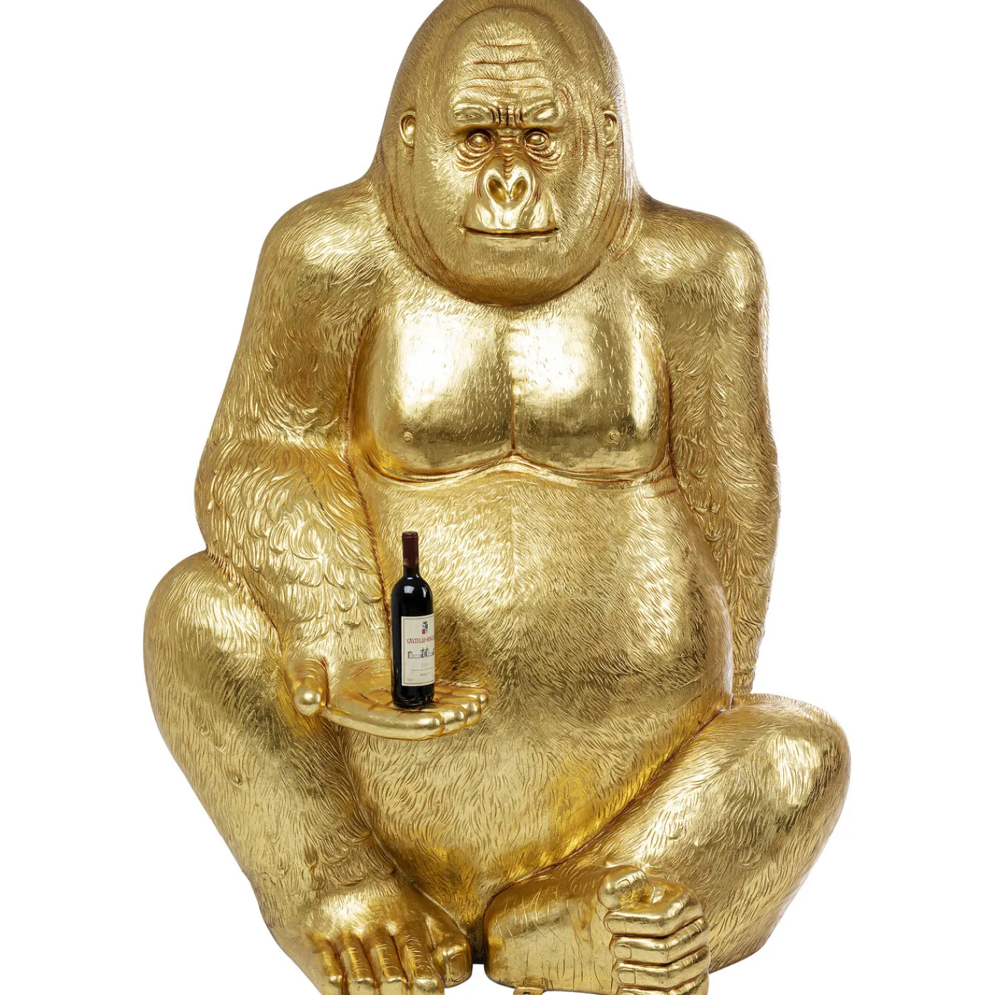 KARE Design Figurine Décorative Gorilla Dore Xl180