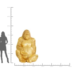 KARE Design Figurine Décorative Gorilla Dore Xl180