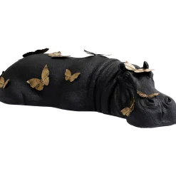 KARE Design Figurine Décorative Hippo Butterflies 35Cm