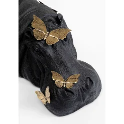 KARE Design Figurine Décorative Hippo Butterflies 35Cm