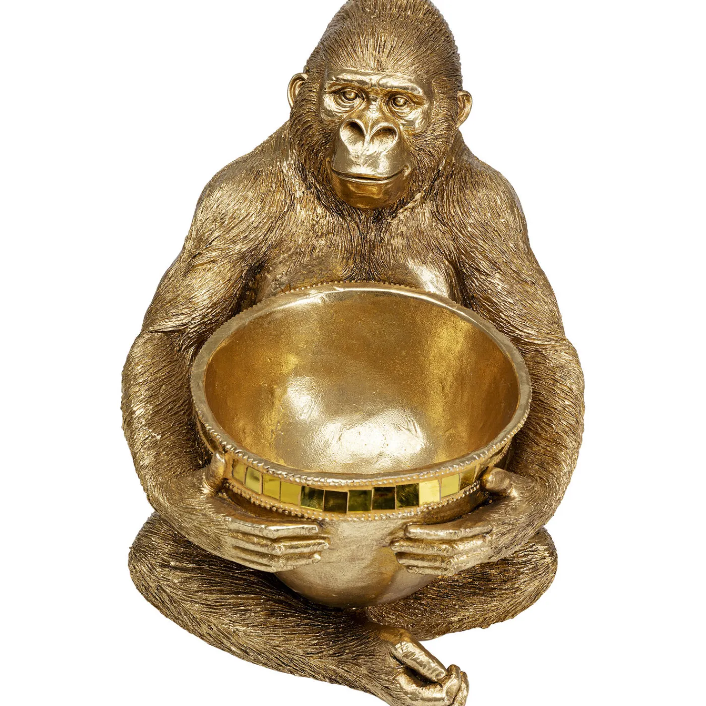 KARE Design Figurine Décorative Holding Bowl Dore 41Cm