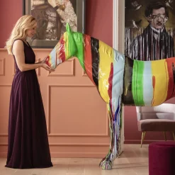 KARE Design Figurine Décorative Horse Colore 216Cm