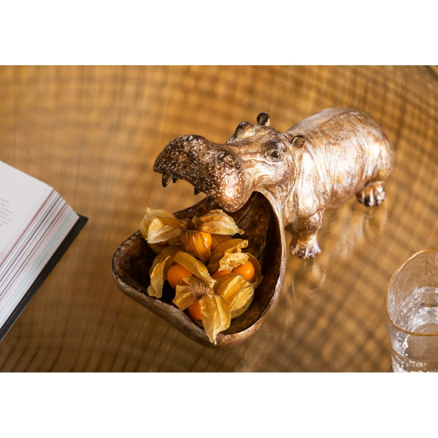 KARE Design Figurine Décorative Hungry Hippo 27Cm