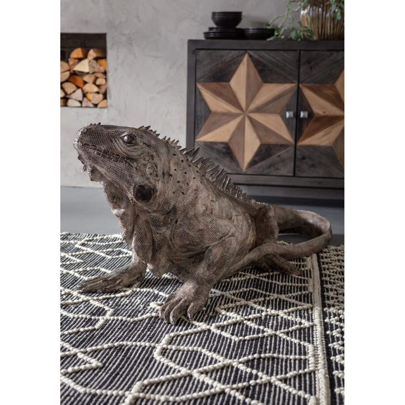 KARE Design Figurine Décorative Iguana 135Cm