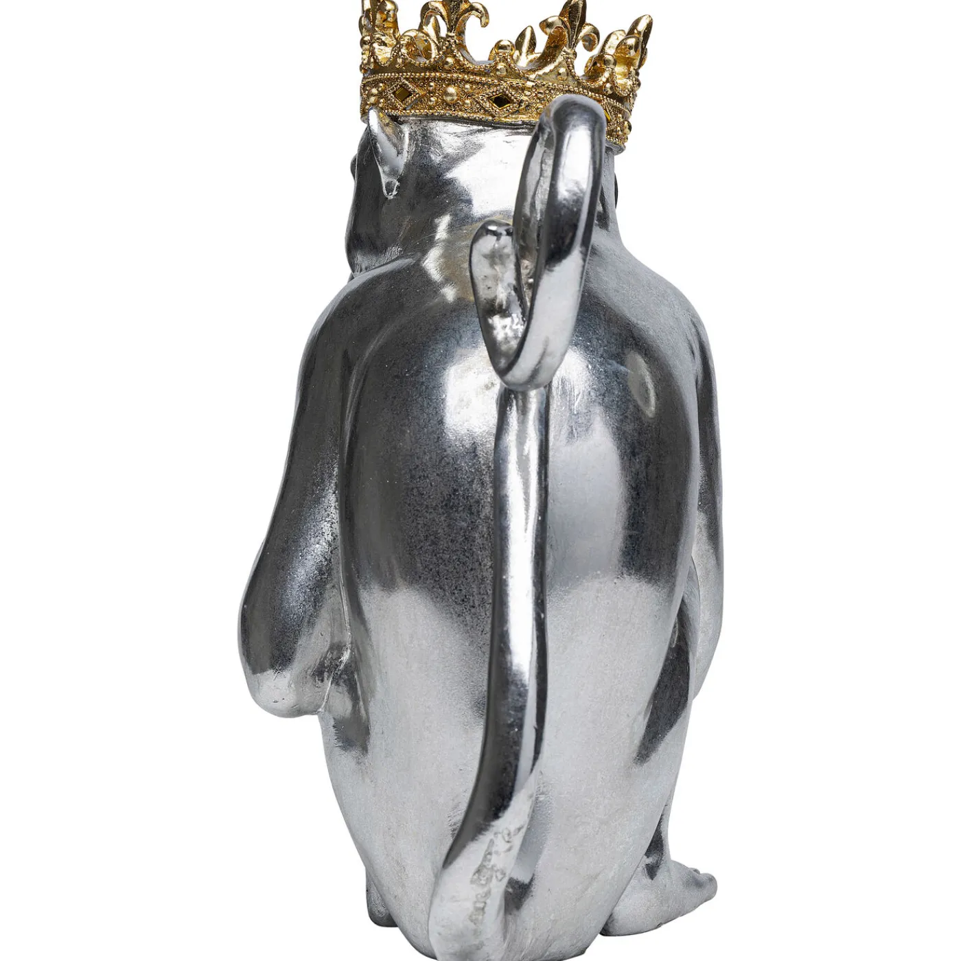KARE Design Figurine Décorative King Lui Argente 35Cm
