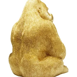 KARE Design Figurine Décorative Monkey Gorilla Side Dore 76Cm