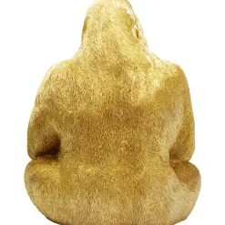 KARE Design Figurine Décorative Monkey Gorilla Side Dore 76Cm