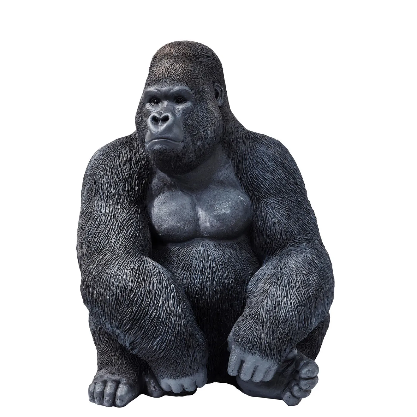 KARE Design Figurine Décorative Monkey Gorilla Side Noir76Cm
