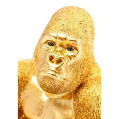 KARE Design Figurine Décorative Monkey Gorilla Side Dore 39Cm