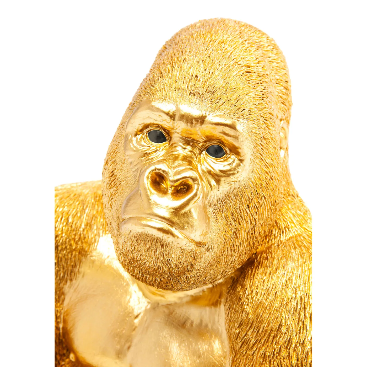 KARE Design Figurine Décorative Monkey Gorilla Side Dore 39Cm