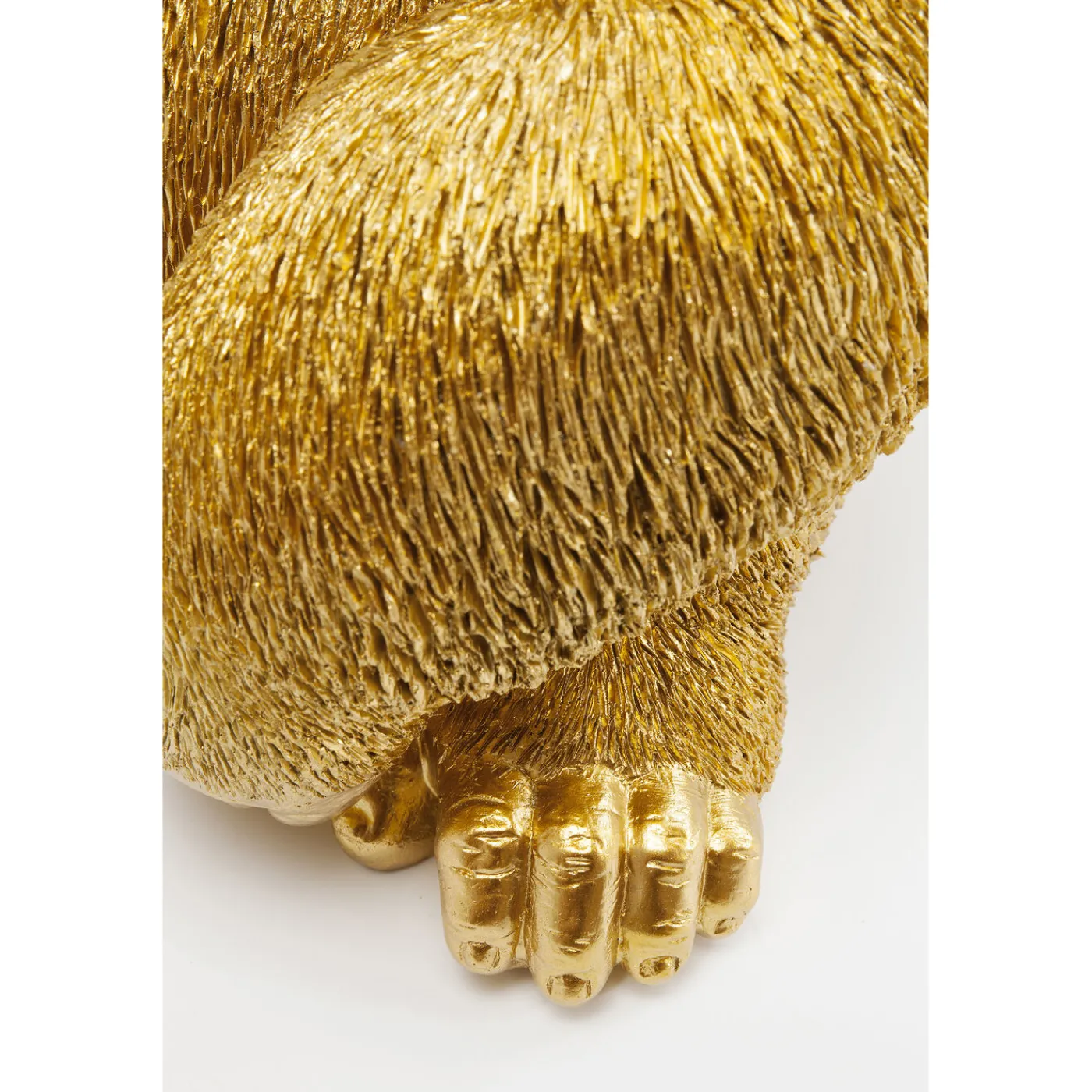 KARE Design Figurine Décorative Monkey Gorilla Side Dore 39Cm