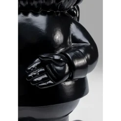 KARE Design Figurine Décorative Nain Standing Noir-Dore 45