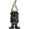 KARE Design Figurine Décorative Nain Standing Noir-Dore 60