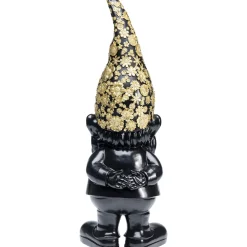 KARE Design Figurine Décorative Nain Standing Noir-Dore 60