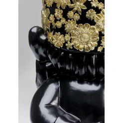 KARE Design Figurine Décorative Nain Standing Noir-Dore 60