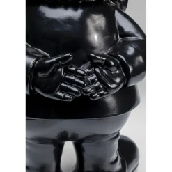 KARE Design Figurine Décorative Nain Standing Noir-Dore 60