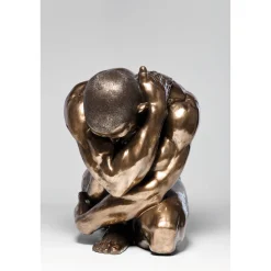 KARE Design Figurine Décorative Nude Man Hug Bronze 54Cm