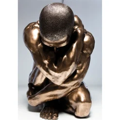 KARE Design Figurine Décorative Nude Man Hug Bronze 54Cm