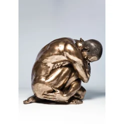 KARE Design Figurine Décorative Nude Man Hug Bronze 54Cm